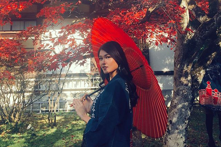 Á hậu Thùy Dung cập nhật hình ảnh của cô tại cuộc thi Hoa hậu Quốc tế 2017 tổ chức tại Nhật Bản.