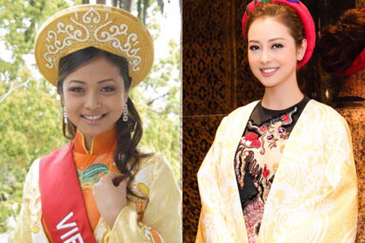 Jennifer Phạm chia sẻ hình ảnh khi tham gia cuộc thi Hoa hậu châu Á tại Mỹ năm 2006.