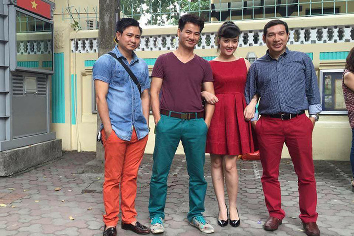 Dàn danh hài đất Bắc hội ngộ: Vân Dung, Tự Long, Xuân Bắc và Quang Thắng.