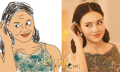 Nàng ngọc nữ màn ảnh Việt cũng khiến người hâm mộ “chết cười” khi tung loạt ảnh chế “đẹp hết hồn”.