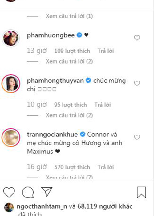 Phạm Hương còn hẹn Lan Khuê khi nào về Việt Nam sẽ cho hai nhóc tì gặp nhau.