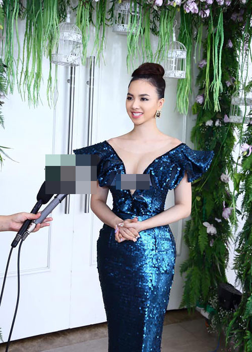 Đinh Ngọc Diệp sở hữu vòng một căng đầy gợi cảm, vòng eo con kiến, vòng ba nảy nở sau khi sinh con trai đầu lòng.