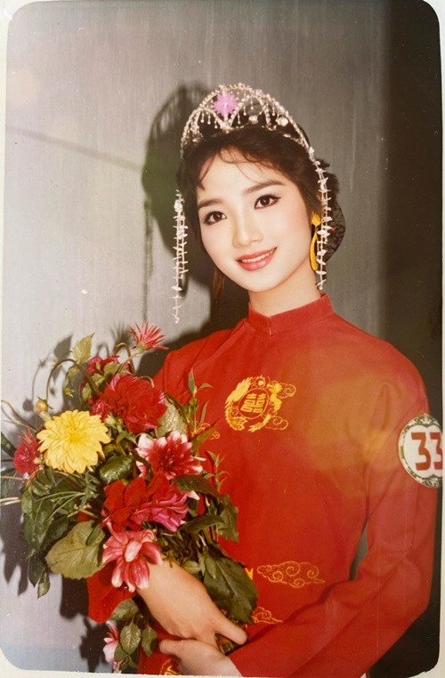 Giáng My cuốn hút, gây thương nhớ khi đoạt vương miện Hoa hậu Đền Hùng 1992. Ảnh: Arttimes.