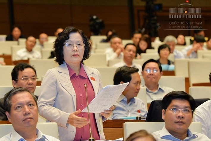Đại biểu Trần Thị Quốc Khánh (Hà Nội) cho rằng: "Việc cấm uống rượu, bia trong giờ hành chính và giờ nghỉ giữa các ca là đúng đắn. Không nên chỉ quy định trong giờ hành chính bởi trong giờ nghỉ trưa và sau giờ chiều tan ca, vẫn còn rất nhiều trường hợp lái xe uống rượu, bia gây tai nạn cho người khác."
