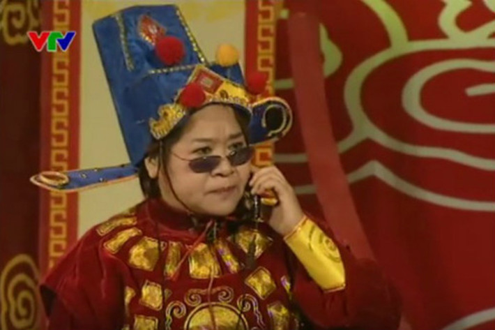 Minh Vượng từng tham gia Táo quân năm 2006, 2007 và 2008. Tuy nhiên, từ năm 2009, cô vắng mặt vì lý do sức khỏe. Ảnh: VTV