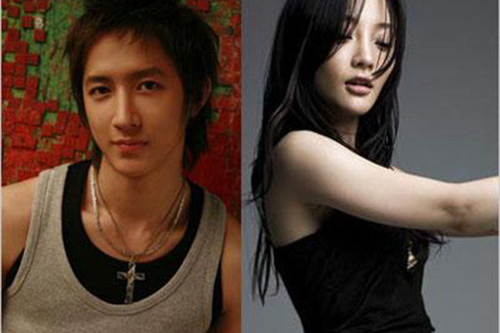 Năm 2007, Lý Tiểu Lộ vướng nghi vấn hẹn hò Hàn Canh - cựu thành viên nhóm nhạc Super Junior khi cả hai liên tục bị bắt gặp rất thân thiết ở đời thường. Ảnh: Sina