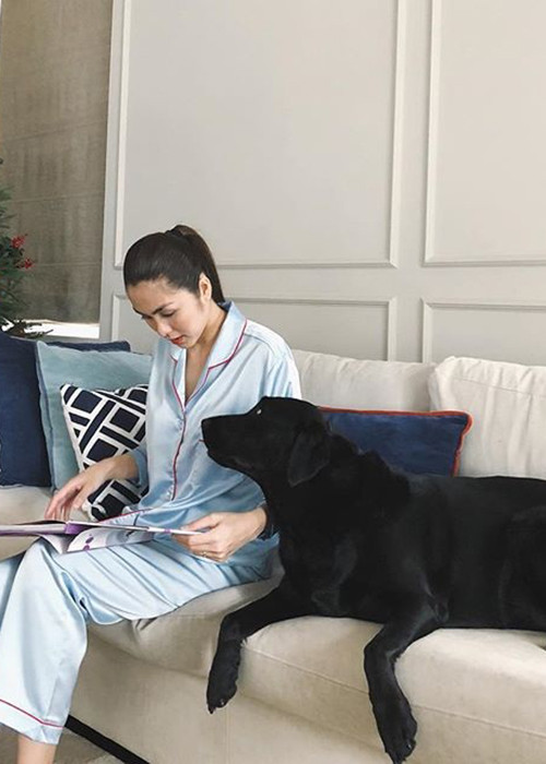 Tăng Thanh Hà chia sẻ hình ảnh đời thường của mình.