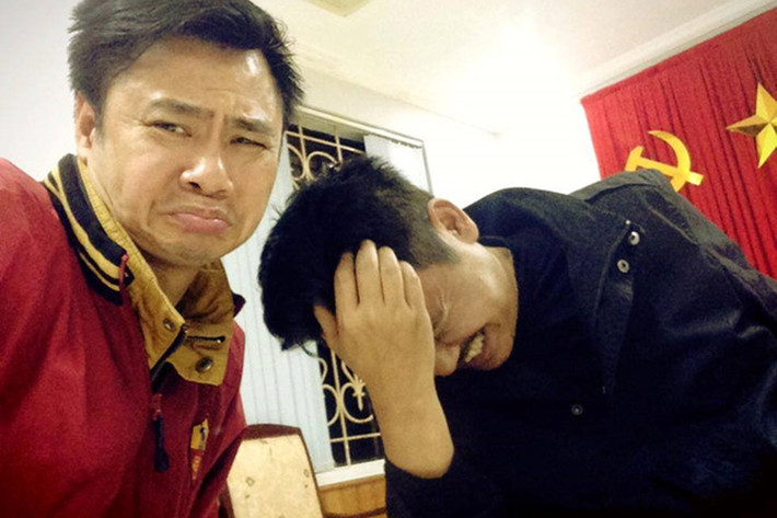 “Ngọc Hoàng” Quốc Khánh và Tự Long từng có khoảnh khắc bá đạo ở hậu trường Táo quân 2015.