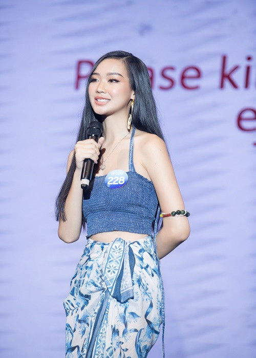 Lê Nguyễn Bảo Ngọc cũng lọt top 5 Người đẹp tài năng. Ảnh: Fanpage Miss World Vietnam