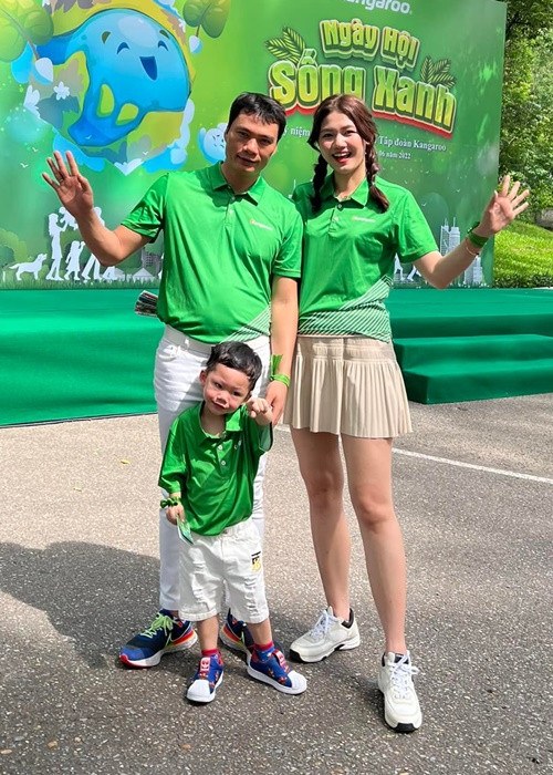 6 tháng sau đám cưới, Thanh Tú sinh con trai đầu lòng. Đến tháng 10/2021, nàng á hậu sinh con thứ 2. Ảnh: FBNV