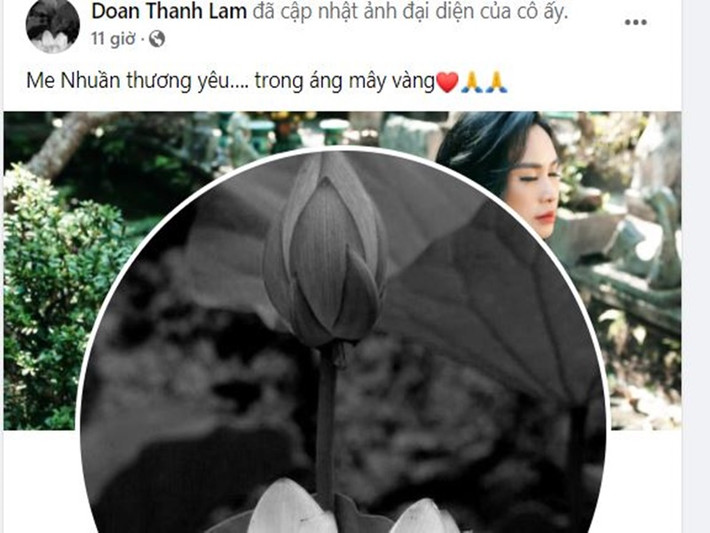 Trên trang cá nhân, Thanh Lam vừa gửi lời vĩnh biệt đến mẹ ruột của bác sĩ Bùi Tiến Hùng. Ảnh chụp màn hình