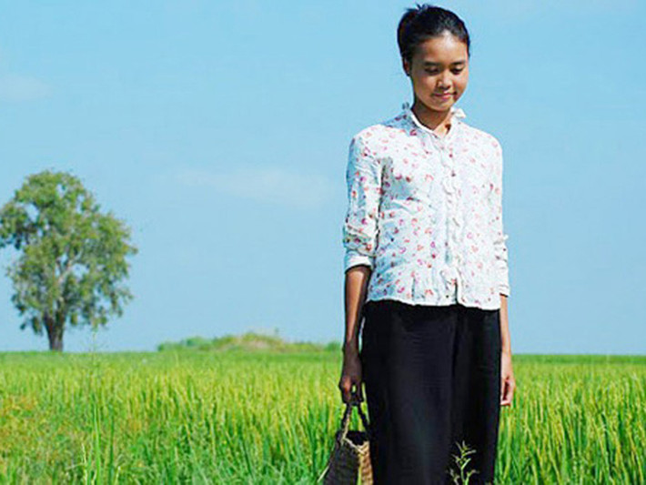 Năm 2010, từ một gương mặt xa lạ với khán giả, Ninh Dương Lan Ngọc vụt sáng nhờ vai Nương trong “Cánh đồng bất tận”. Ảnh: Đẹp plus