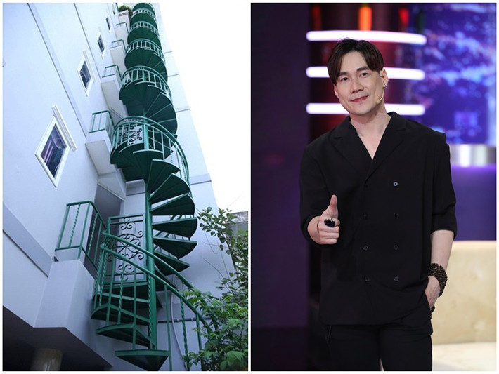 Khánh Phương đang sống trong biệt thự 6 tầng, trong đó 5 tầng để kinh doanh dịch vụ, tầng 6 là nơi cả gia đình giọng ca Chiếc khăn gió ấm ở. Ảnh: Vietnamnet, FBNV.