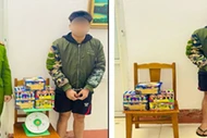 Công an xã ở Phú Thọ bắt giữ đối tượng vận chuyển 9kg pháo hoa nổ