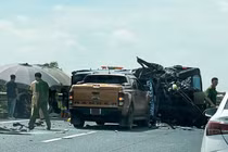 Tai nạn liên hoàn trên cao tốc Pháp Vân - Cầu Giẽ, 8 người bị thương