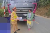 Nữ TikToker lái xe tải bị phạt vì dừng giữa đường tranh luận