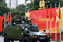 Mãn nhãn lễ duyệt đội ngũ, diễu hành quần chúng của Công an Hà Nội