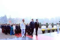 Lãnh đạo Đảng, Nhà nước viếng Lăng Chủ tịch Hồ Chí Minh và tượng đài liệt sĩ