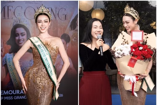 [GALLERY] Emoura Phạm rạng rỡ ngày trở về nước sau cuộc thi quốc tế