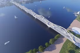 Hà Nội sắp khởi công "cầu vô cực" nối hai bờ sông Hồng
