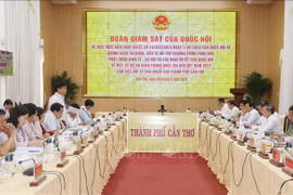 Đoàn giám sát của Quốc hội làm việc với Cần Thơ 