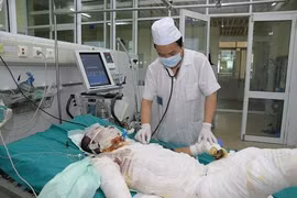 Gallery - Fan nữ trúng pháo sáng CĐV Nam Định