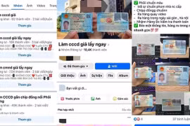 Dịch vụ làm CCCD giả tràn lan trên mạng