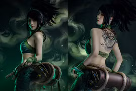 Cosplay tướng LMHT, "hot girl má lúm" gây ấn tượng cực mạnh