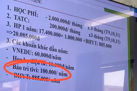 Phụ huynh bức xúc vì bị thu tiền 'bảo trì ti vi' 