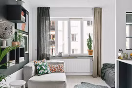 Căn hộ 32m2 tiện nghi, tọa lạc tại trung tâm thành phố