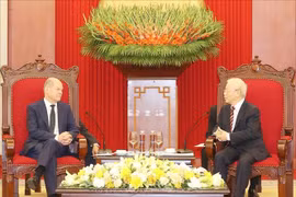 Tổng Bí thư Nguyễn Phú Trọng tiếp Thủ tướng Đức Olaf Scholz thăm chính thức Việt Nam 