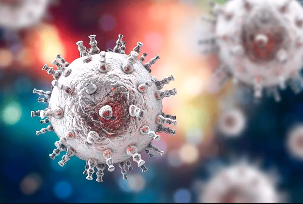 Hình ảnh virus Herpes simplex 2 gây viêm não. Ảnh minh họa/Vinmec