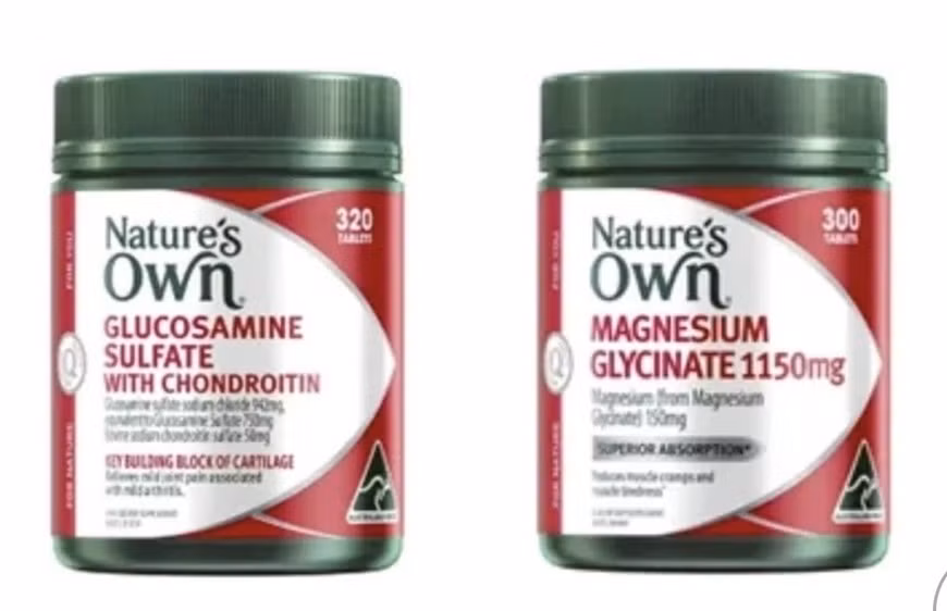 Hai sản phẩm thực phẩm chức năng phổ biến của Nature’s Own bị thu hồi - Ảnh: TGA