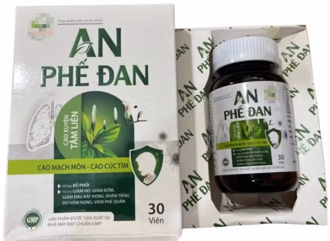 Sản phẩm An Phế Đan được quảng cáo như một loại thuốc/Ảnh tienphong.vn