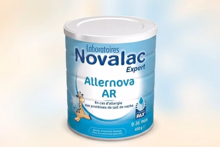 Nhà sản xuất Laboratoires Novalac đã tự nguyện thu hồi lô sữa bột trẻ em Allernova AR mang số lô 183403. Ảnh: Laboratoires Novalac/Nguồn znews.vn