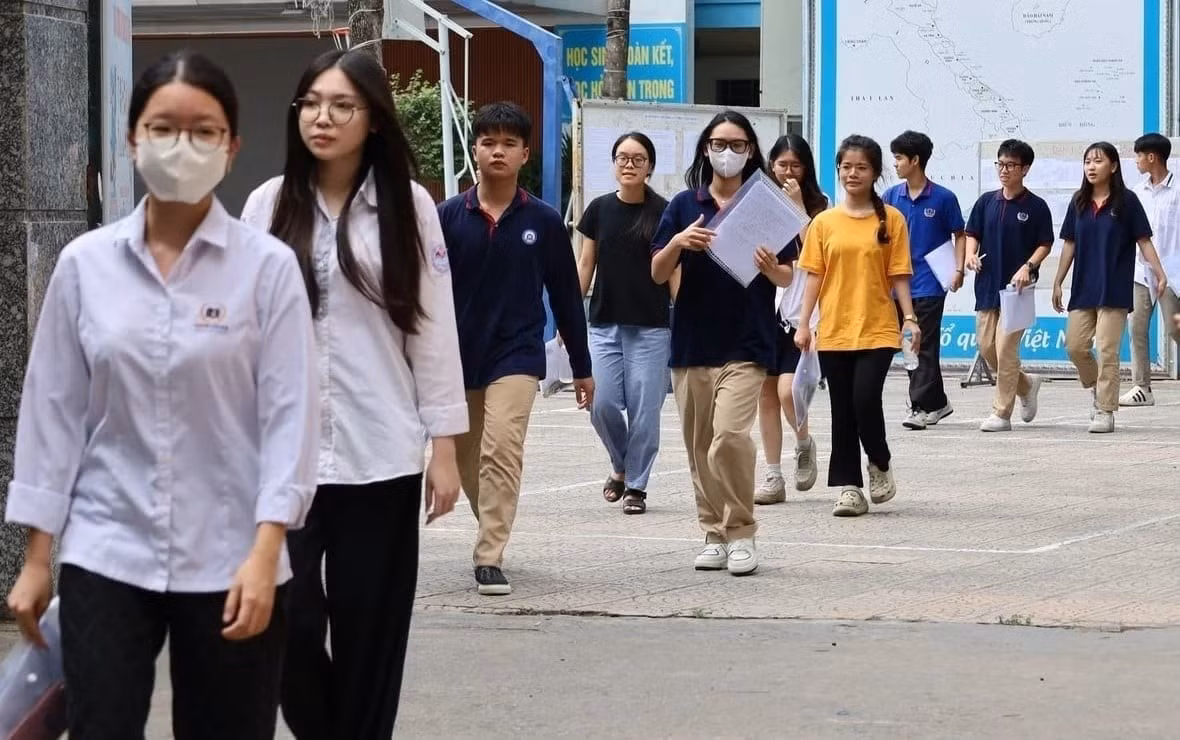 Học sinh tham dự kỳ thi tốt nghiệp THPT năm 2025. Ảnh: Hoàng Hiền/Nguồn nongnghiepmoitruong.vn