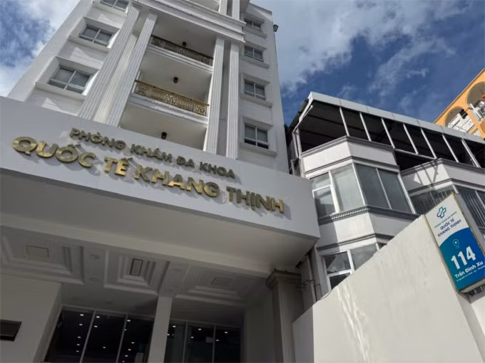 Phòng khám Đa khoa Khang Thịnh. Ảnh: Sở Y tế TP HCM