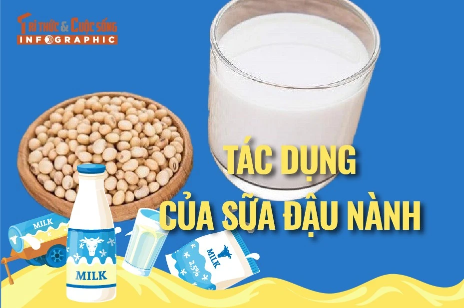 [INFOGRAPHIC] Tác dụng của sữa đậu nành