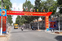 Khu vực trung tâm hành chính huyện Hồng Dân. Nguồn: Báo Bạc Liêu