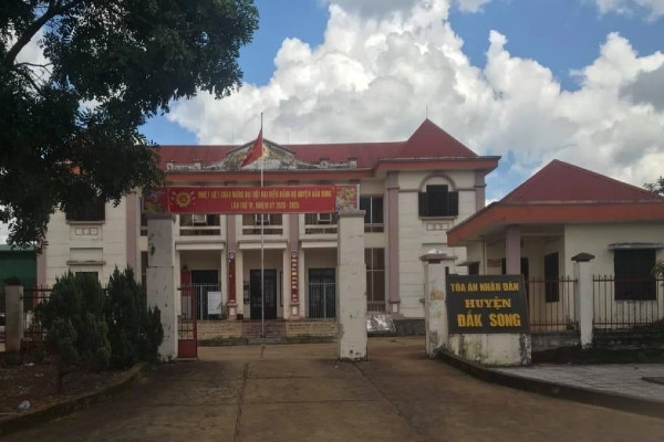 Tòa án huyện ở Đắk Nông lập 57 vụ án ảo để hoàn thành chỉ tiêu Toa an huyen o Dak Nong lap 57 vu an ao de hoan thanh chi tieu