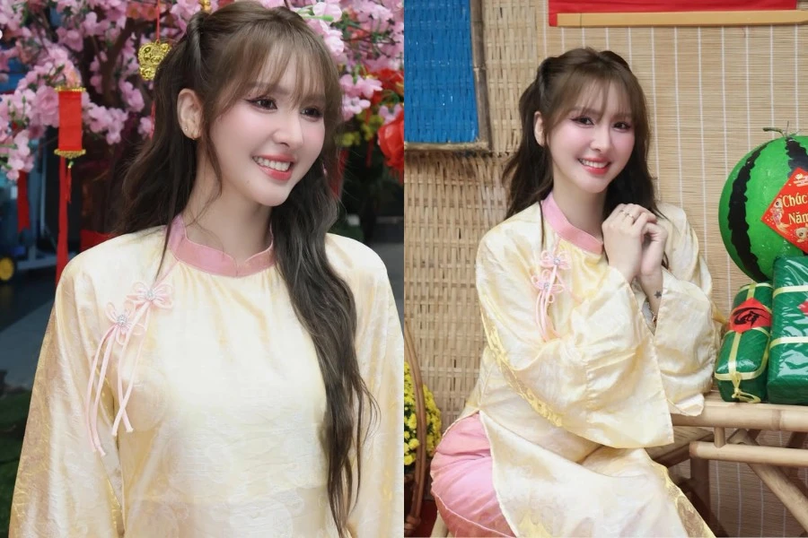 Streamer Ngân Sát Thủ gia nhập đường đua áo dài với bộ ảnh nhẹ nhàng