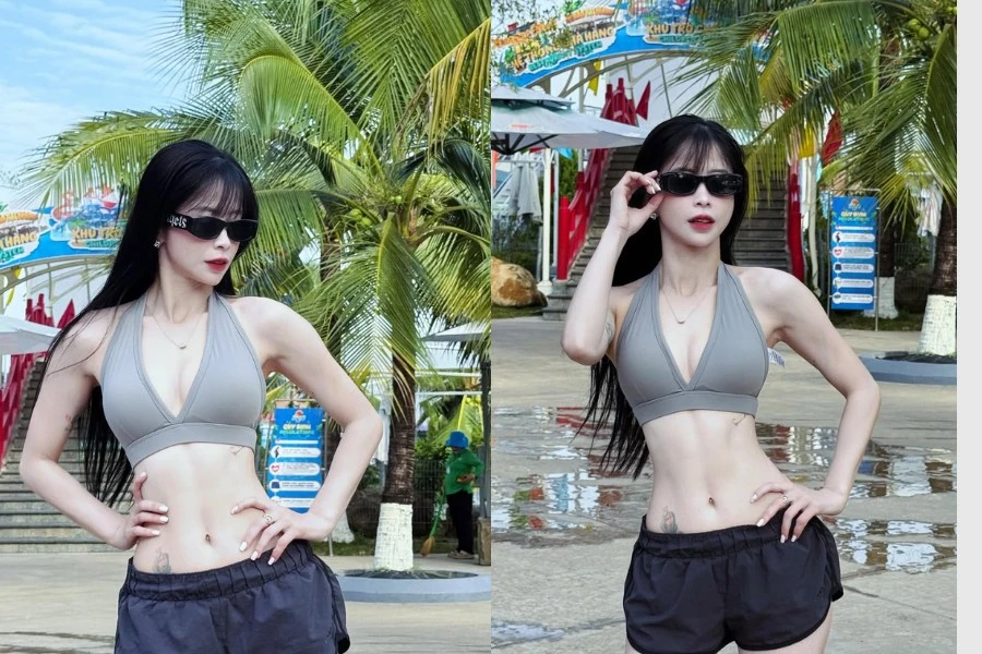 'Chị đẹp' châu tuyết vân chiêu đãi người hâm mộ bộ ảnh 'khoe body' cực cháy