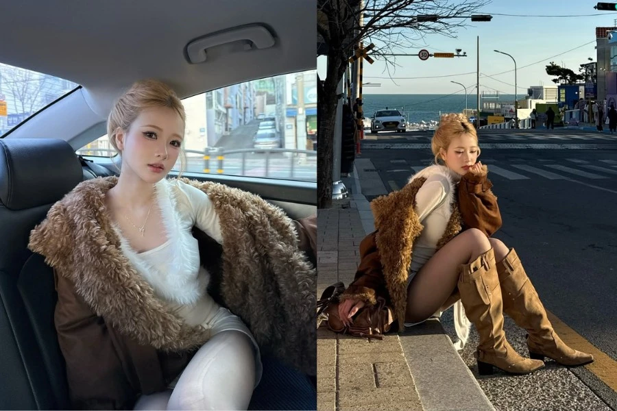 'Hot girl triệu fan' Diệu Linh lên đồ cực slay thả dáng trên đường phố Busan