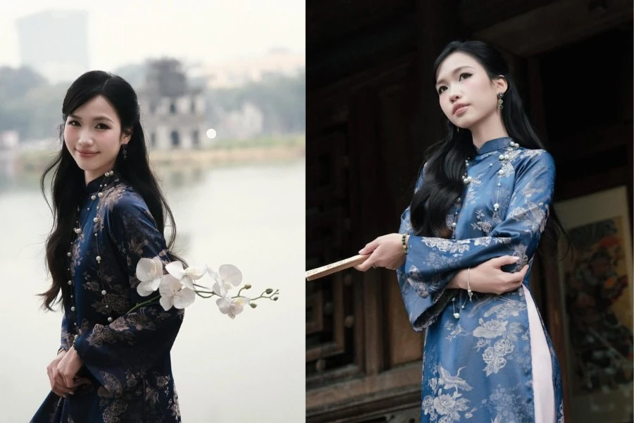 Nàng beauty blogger Hoàng Minh Ngọc giao diện 'mợ hai' khoe dáng kiêu kỳ