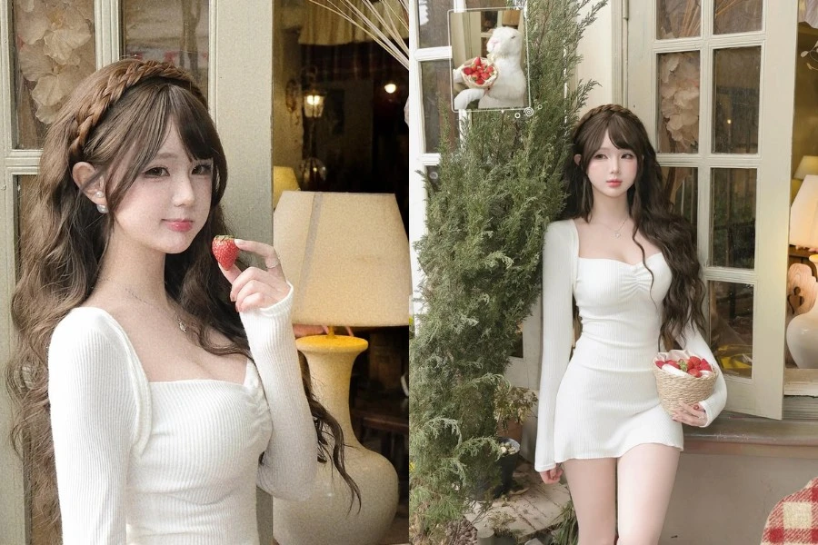 Hot girl Instagram gây thương nhớ với khoảnh khắc thưởng thức dâu tây