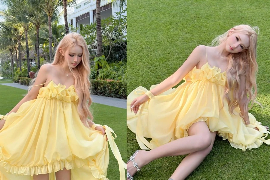 Jenny Yến 'đốn tim' fan với visual tựa nàng thơ trong sắc vàng rực rỡ