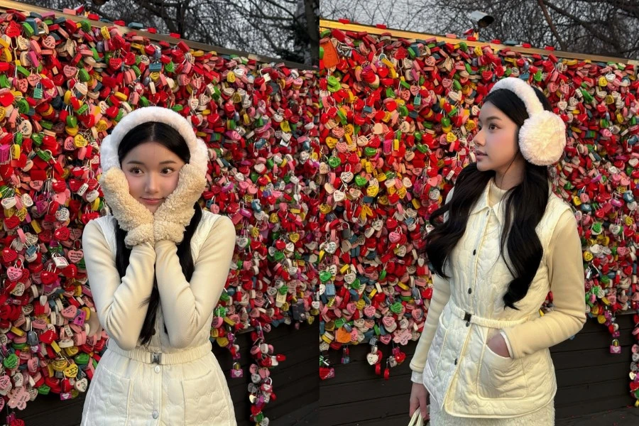 'Tiên nữ mukbang' Quỳnh Trương khoe visual chuẩn nàng thơ tại Hàn Quốc 