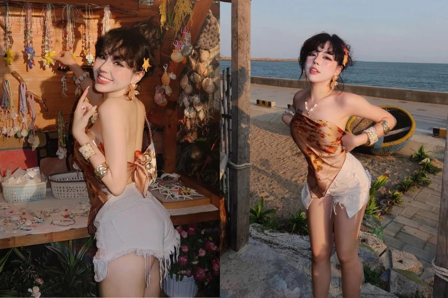 Bảo Khuyên Susan 'khai xuân' với bộ ảnh đi biển tràn năng lượng