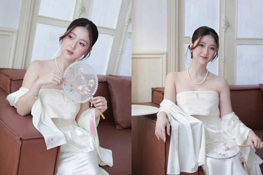 Hot girl Hà My đốn tim với nhan sắc 'kẹo ngọt' trong bộ ảnh chào Tết