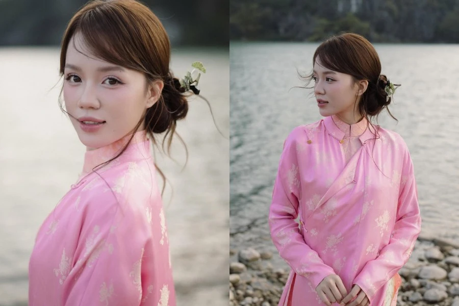 Tiktoker Mèo Trái Đất gây thương nhớ với tà áo dài giữa lòng Tràng An